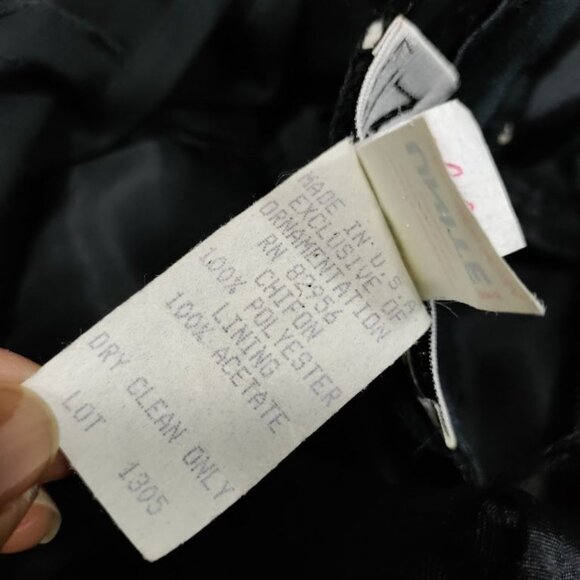 Vintage New Image Luxgoth Wedding Formal Cutout Maxi Dress Black Womens Size 12 - Picture 11 of 13